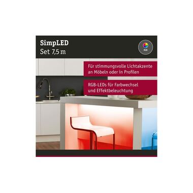 Paulmann Ruban à LED SimpLED RGB, 7.5 m Rouleau