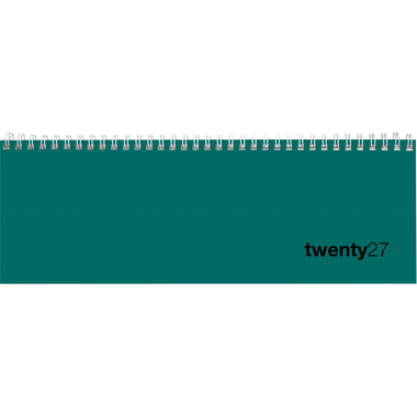 BIELLA Agenda Colorful 2027 888377090027U 1S/2P petrol ML 29.7x10.5cm