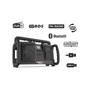 Perfectpro Radio DAB+ ROCKBULL Noir