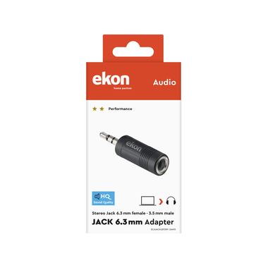 Adattatore audio Jack 6,3 mm a Jack 3,5 mm | Ekon