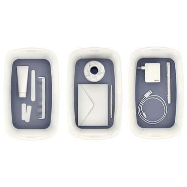 LEITZ MyBox Klein, mit Deckel 5l 52291001 weiss/grau