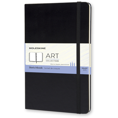 MOLESKINE Sketchblock A5 701153 en blanc noir