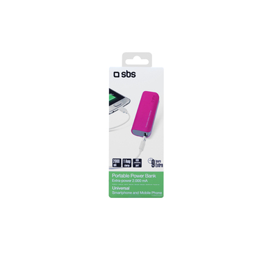 Stockage d'énergie portable avec 2 000 mAh pour smartphones et téléphones mobiles