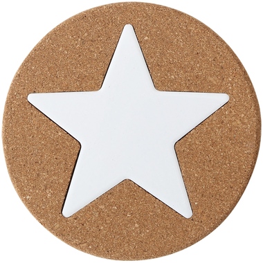 I AM CREATIVE Sottovaso di sughero Star 5000.44 marrone 20cm