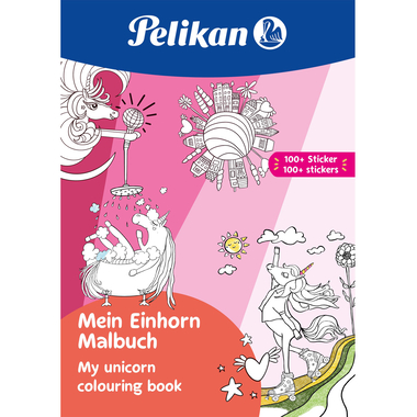 PELIKAN Malbuch mit Stickern 101530 A4 100g/m2
