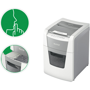 LEITZ Destructeur documents IQ AF 8012-20-00 Small Office 100, P-5, 34lt