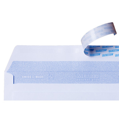 METTLER Couvert Fenster rechts C5/6 7064-80-S50 80g,hochweiss,Kleber 50 Stk.