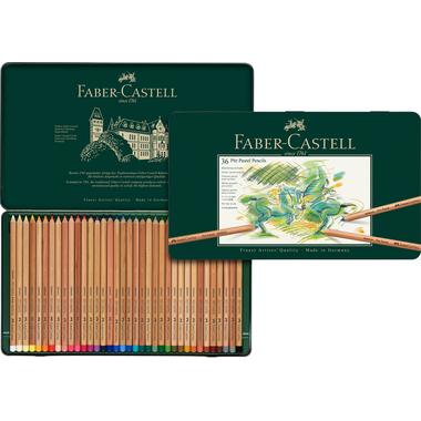 FABER-CASTELL Crayon Pitt 112136 boîte metal de 36 pce