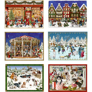 COPPENRATH Adventskalender Mini 85x60mm 94873 Fröhliche Weihnachten