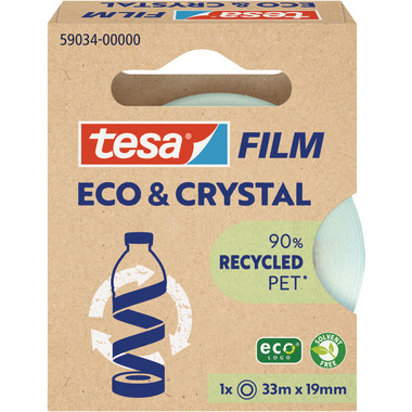 TESA Tesafilm eco&crystal 33mx19mm 59034-00000 Klebeband 1 Stück