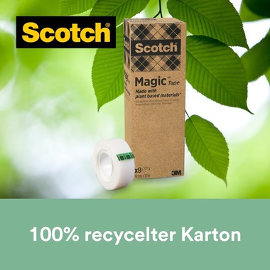 SCOTCH Magic Tape 900 19mmx33m 900-9 transparent 9 rouleaux