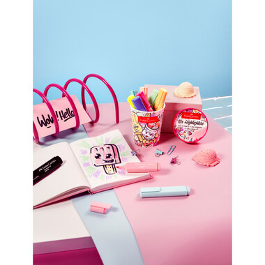 FABER-CASTELL Leuchtstift Icecream cup 1-5mm 254696 pastell 10 Stück