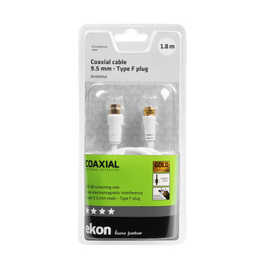 Antennenkabel mit F-Steckverbinder | Ekon