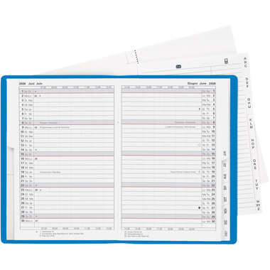 BIELLA Agenda Istanbul 2026 855612050026U 1M/2P blu ML 10.6x15.3cm