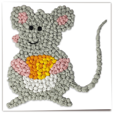 URSUS Set Immagini in carta crespa 21290006 Animali domestico 6 fogli