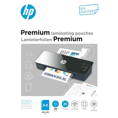 HP Laminiertaschen B A4, vorgestanzt, 120 Mic
