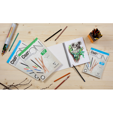 CLAIREFONTAINE Cray'On A4 975027C Blanc 30 feuilles