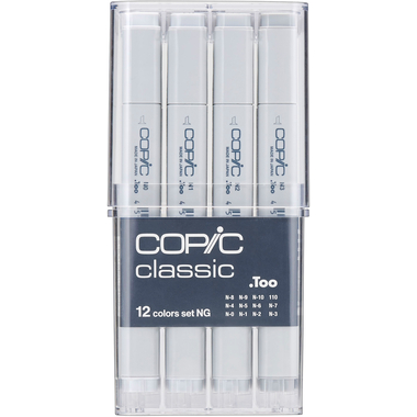 COPIC Marker Classic 20075152 Grau-Set NG, 12 Stück