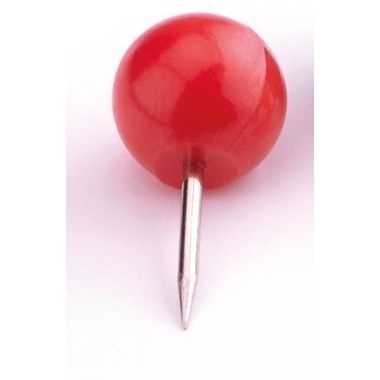 MAGNETOPLAN Aghi per bacheche 111165106 rosso, 6x17mm 100 pezzi