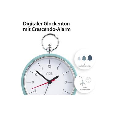 ADE Sveglia classica retrò azzurro chiaro