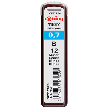ROTRING Feinminen 0.7mm S0312680 Dose 12 Stück