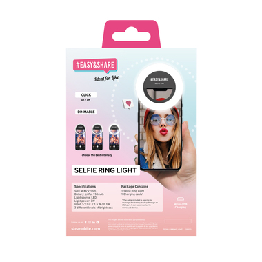 Anneau lumineux pour smartphone