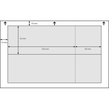 SIGEL Eintrittskarten, Abriss weiss LP714 3C,225g,180x55mm,100ST=20BL