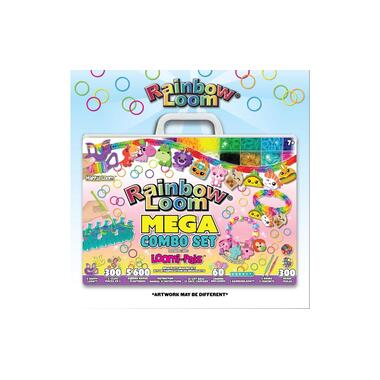 BANDAI Kits de bricolage Rainbow Loom Mega Combo Set – Loomi-Pals
