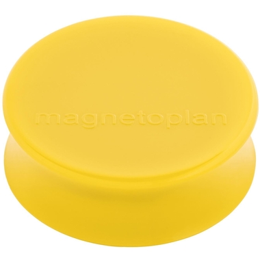MAGNETOPLAN Aimant Ergo Large 10 pièces 16650102 jaune doré 34x17.5mm