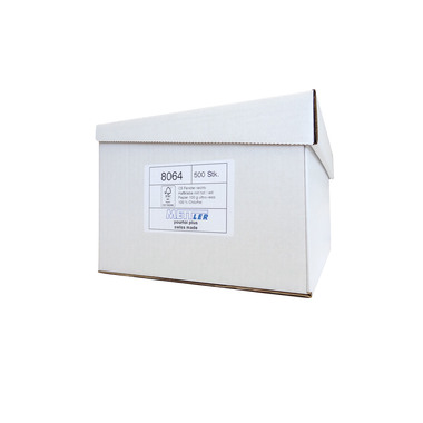 METTLER Buste finestra destra C5 8064 100g,ultra bianco,colla 500 p.