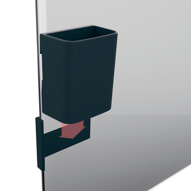 SIGEL Stifteköcher S anthr GL801 75x94x51mm