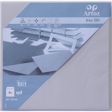ARTOZ Couverts 1001 160x160mm 107454182 100g, hellgrau 5 Stück