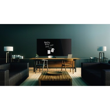 MAGNETOPLAN Design-Glasboard 2000x1000mm 13409012 noir, magnétique