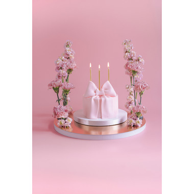 PARTYDECO Bougies d'anniversaire 14cm SCD-4-019 or 12 pièces