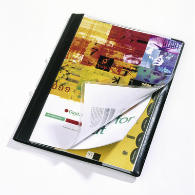 DURABLE Doss.présent. DURAPLUS DE LUXE 258901 pour 200 feuilles A4 noir