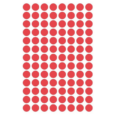 AVERY ZWECKFORM Marcatori 8mm 3589 red, removable 4 fogli