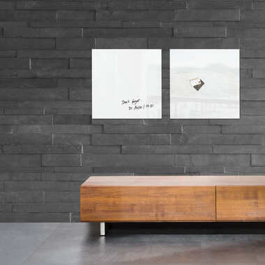 SIGEL Lavagna magnetico vetro GL111 bianco 480x480x15mm