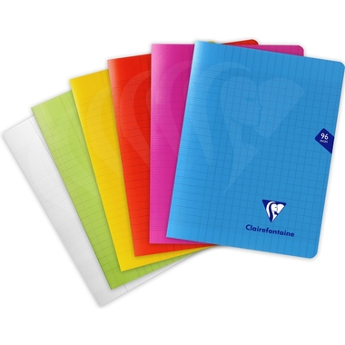 CLAIREFONTAINE Schulheft 170x220mm 303741C Séyès ass. 48 Blatt