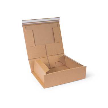 Carton d'expédition avec fermeture autocollante en brun 330x290x120mm
