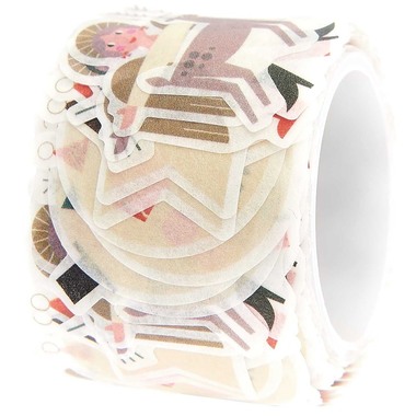 RICO DESIGN Adesivi washi 300452 I love Christmas 200 pezzi