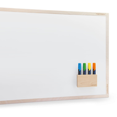 MAGNETOPLAN Magnetischer Stifthalter 1228749 Wood Series,Birke für 4 Marker