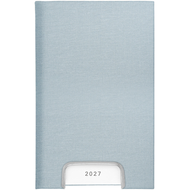 BIELLA Geschäftsagenda Disponent 2027 807401060027U 1T/1S hellblau ML 10.1x16cm