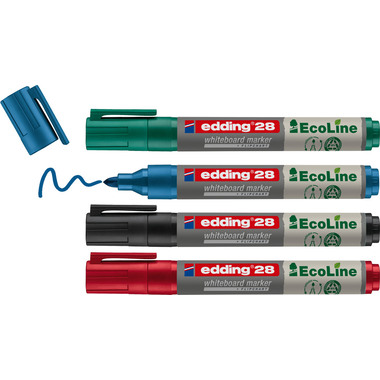 EDDING Boardmarker 28 EcoLine 1.5-3mm 28-E4 4 colori