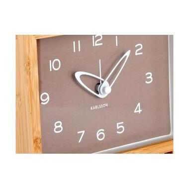 KARLSSON Alarm Clock Tipico Mocha Brown