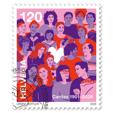 Stamp «125 years Caritas Switzerland»