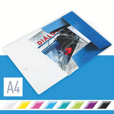 LEITZ Gummibandmappe WOW A4 45990036 blau für 150 Blatt