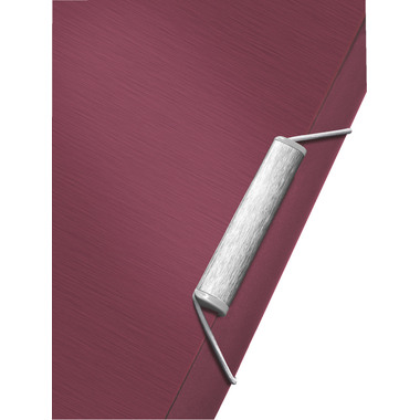 LEITZ Ordnungsmappe Style PP A4 39570028 granat rot 6 Fächer, 200 Blatt
