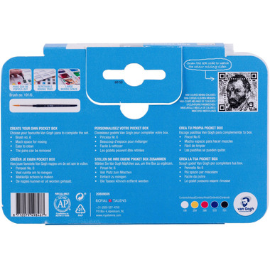 VAN GOGH Couleurs aquarelle 20808605 Pocketbox