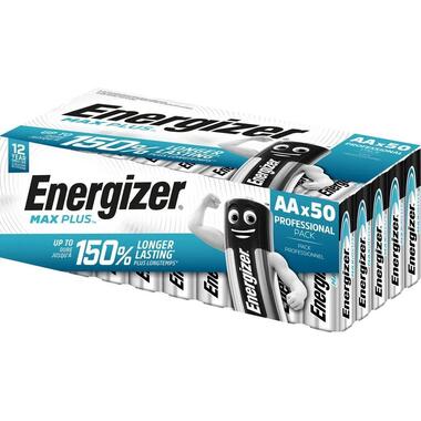 Energizer Battery Max Plus AA, 50 pieces