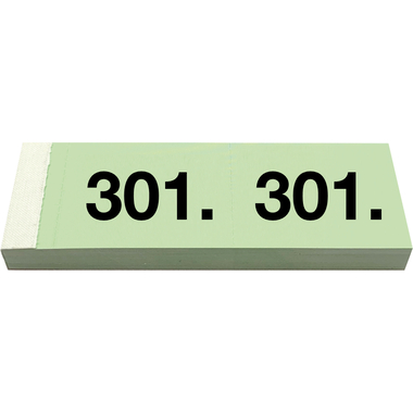 SIMPLEX Garderobenblock 301-400 13095 grün 100 Blatt